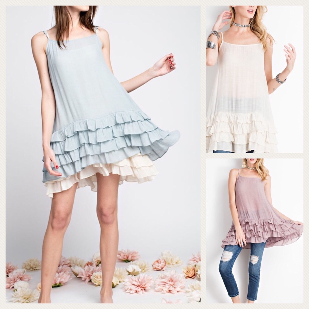 🌷Ruffle top dress extender🌷 boho - Picture 4 of 4